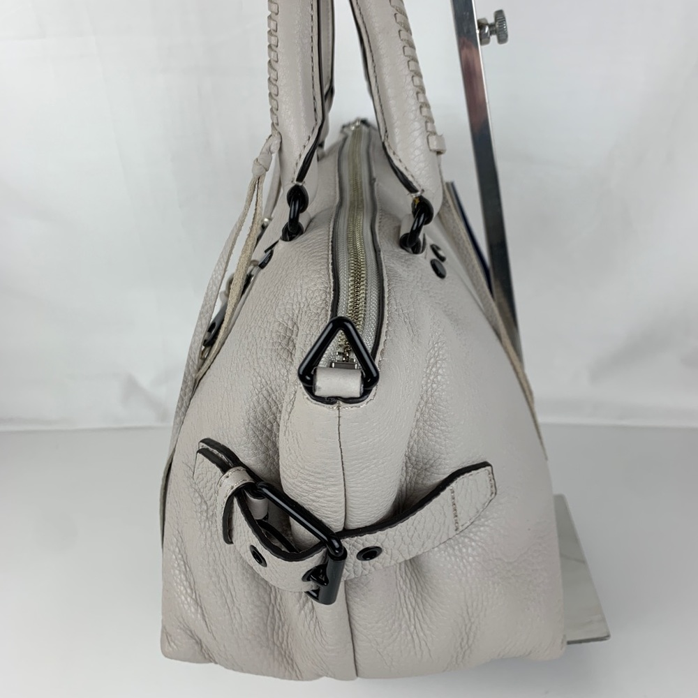 New Rebecca Minkoff Moto Leather Satchel - Putty - Picture 4 of 7